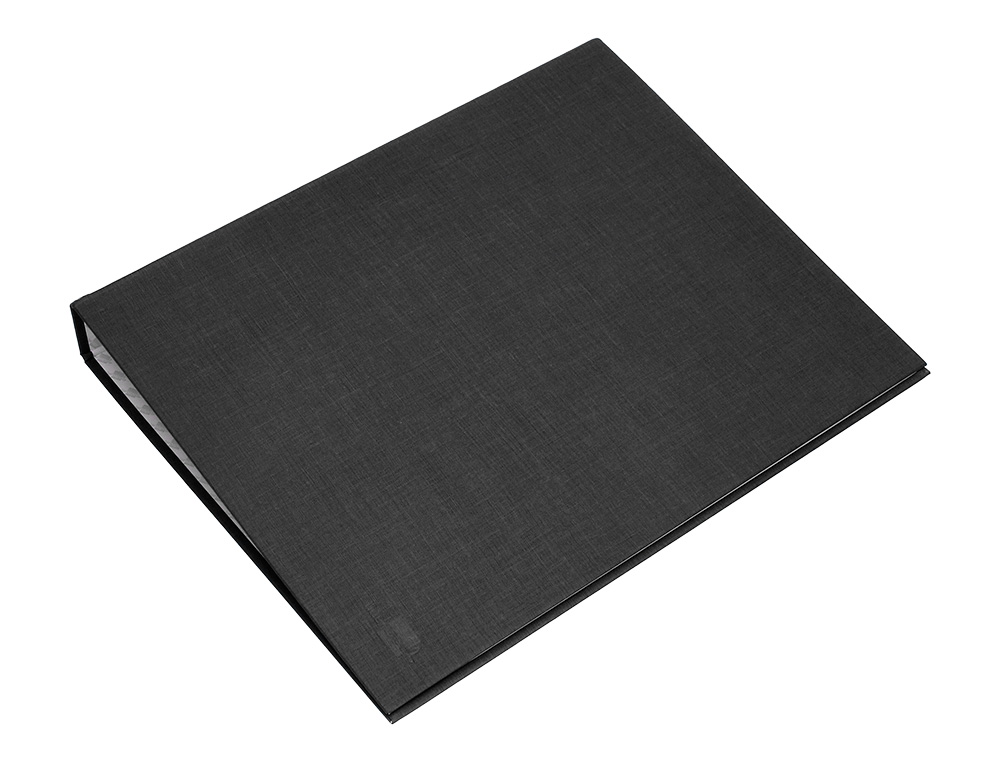 CAPA LIDERPAPEL PAPER COAT 4 ANEIS 25 MM FORRO PVC FOLIO PRETO
