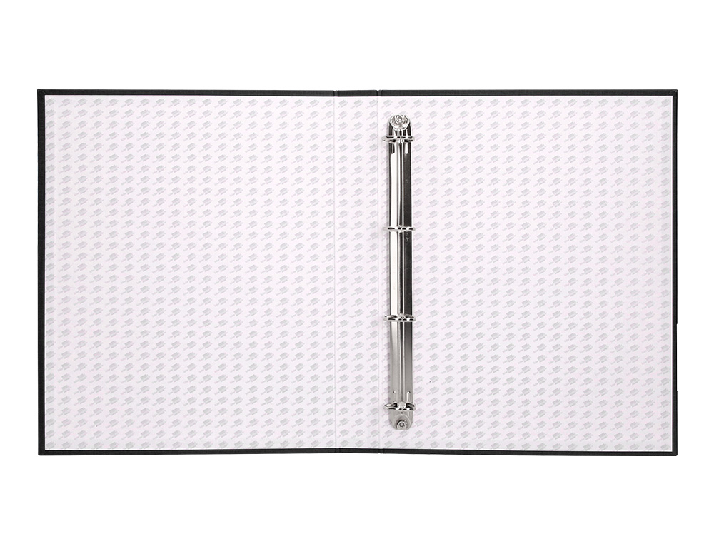 CAPA LIDERPAPEL PAPER COAT 4 ANEIS 25 MM FORRO PVC FOLIO PRETO