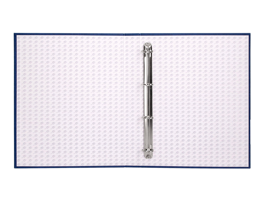 CAPA LIDERPAPEL PAPER COAT 4 ANEIS 25 MM FORRO PVC FOLIO AZUL