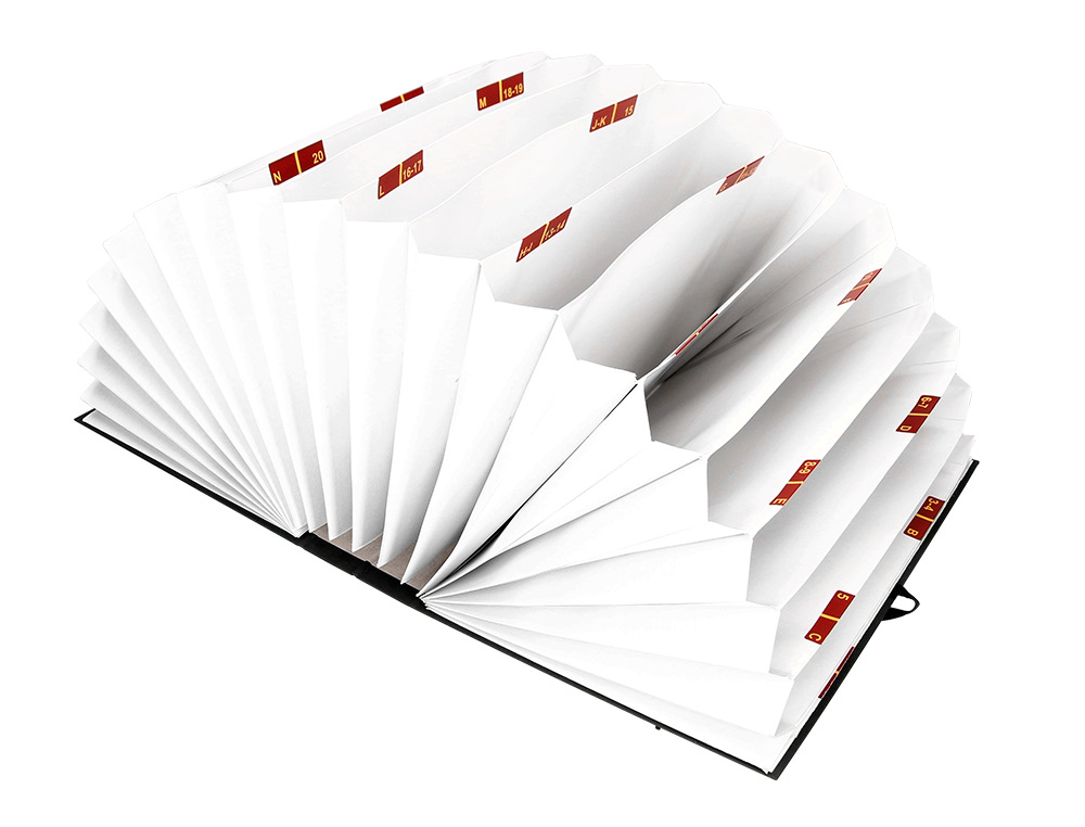 PASTA LIDERPAPEL COM FOLE A-Z COM 20 DIVISORIAS FOLIO PRETO