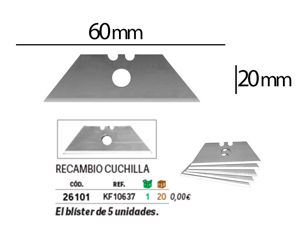 RECARGA Q-CONNECT PARA X-ATO UNIVERSAL (COD. 25827) BLISTER DE 5