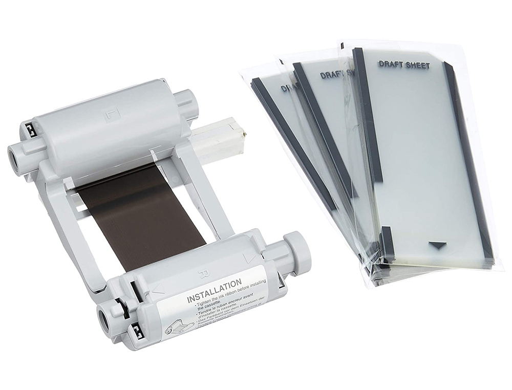 KIT COM FOTOLITOS + FITA TERMICA + 9 FOLHAS DE LIMPEZA PARA MAQUINA DE CARIMBOS BROTHER PR-PR-D1, 150 UNIDADES
