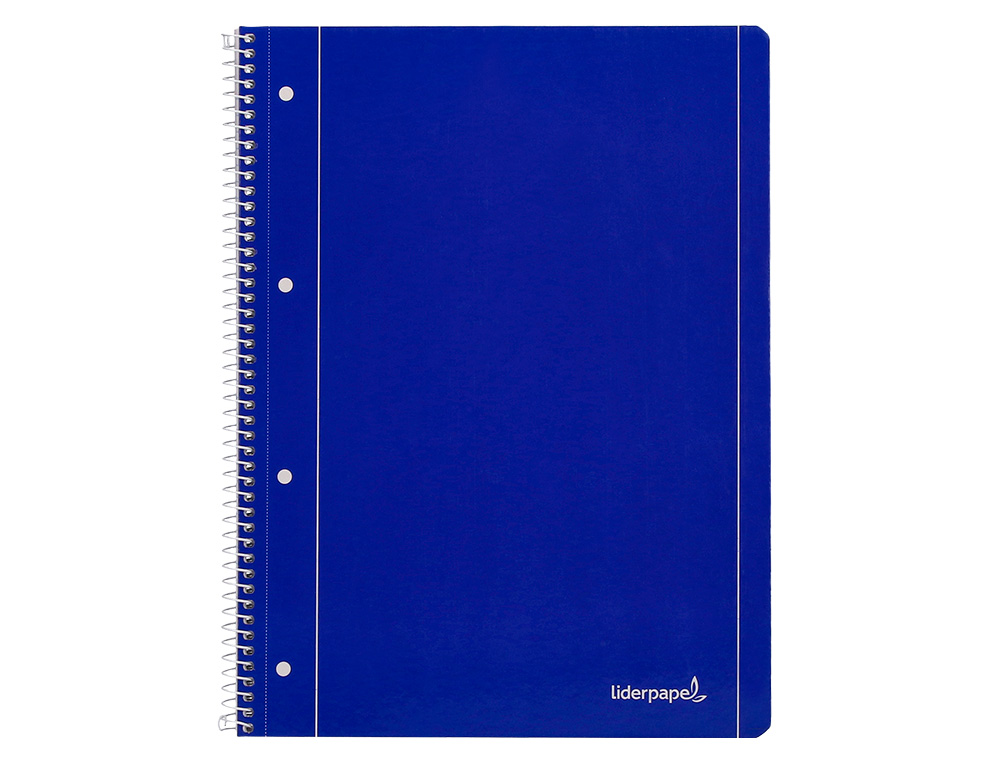 CADERNO ESPIRAL LIDERPAPEL CAPA AZUL MICRO 80 F DIN A4 LISO