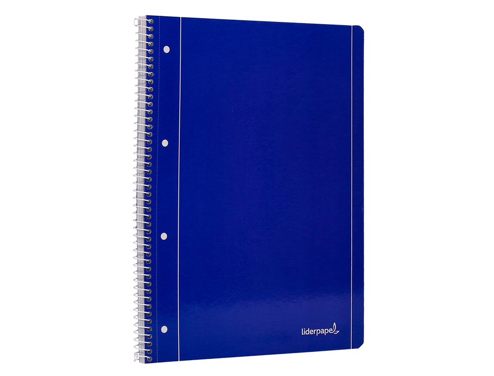 CADERNO ESPIRAL LIDERPAPEL CAPA AZUL MICRO 80 F DIN A4 LISO