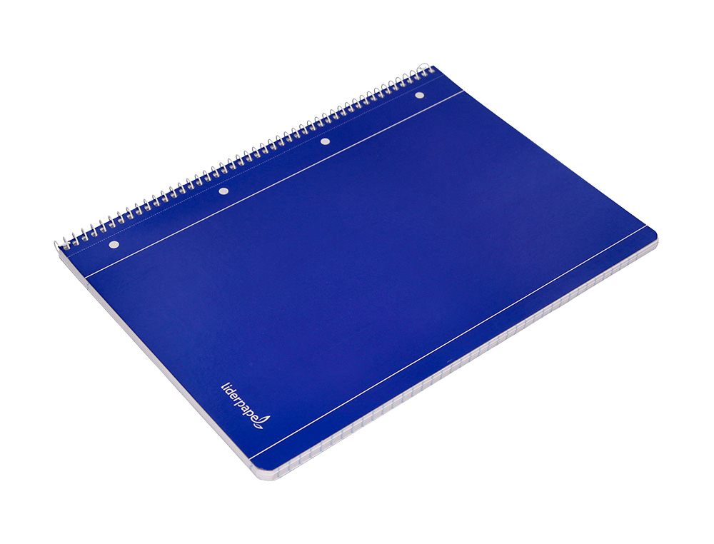 CADERNO ESPIRAL LIDERPAPEL CAPA AZUL MICRO 80 F DIN A4 LISO