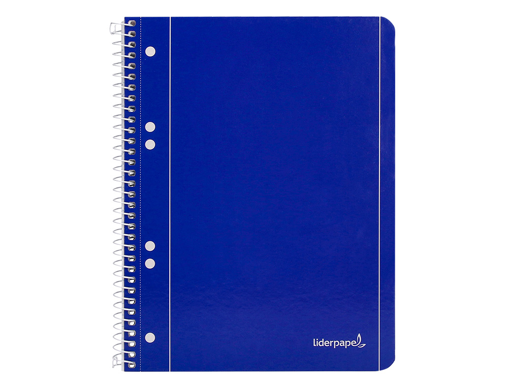 CADERNO ESPIRAL LIDERPAPEL CAPA AZUL MICRO 80 F DIN A5 QUADRICULADO