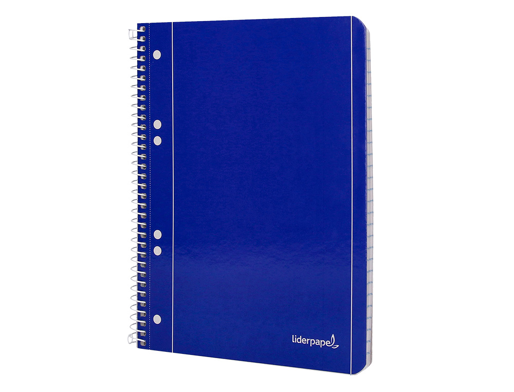 CADERNO ESPIRAL LIDERPAPEL CAPA AZUL MICRO 80 F DIN A5 QUADRICULADO
