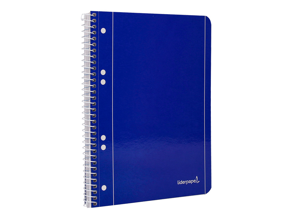 CADERNO ESPIRAL LIDERPAPEL CAPA AZUL MICRO 80 F DIN A5 QUADRICULADO
