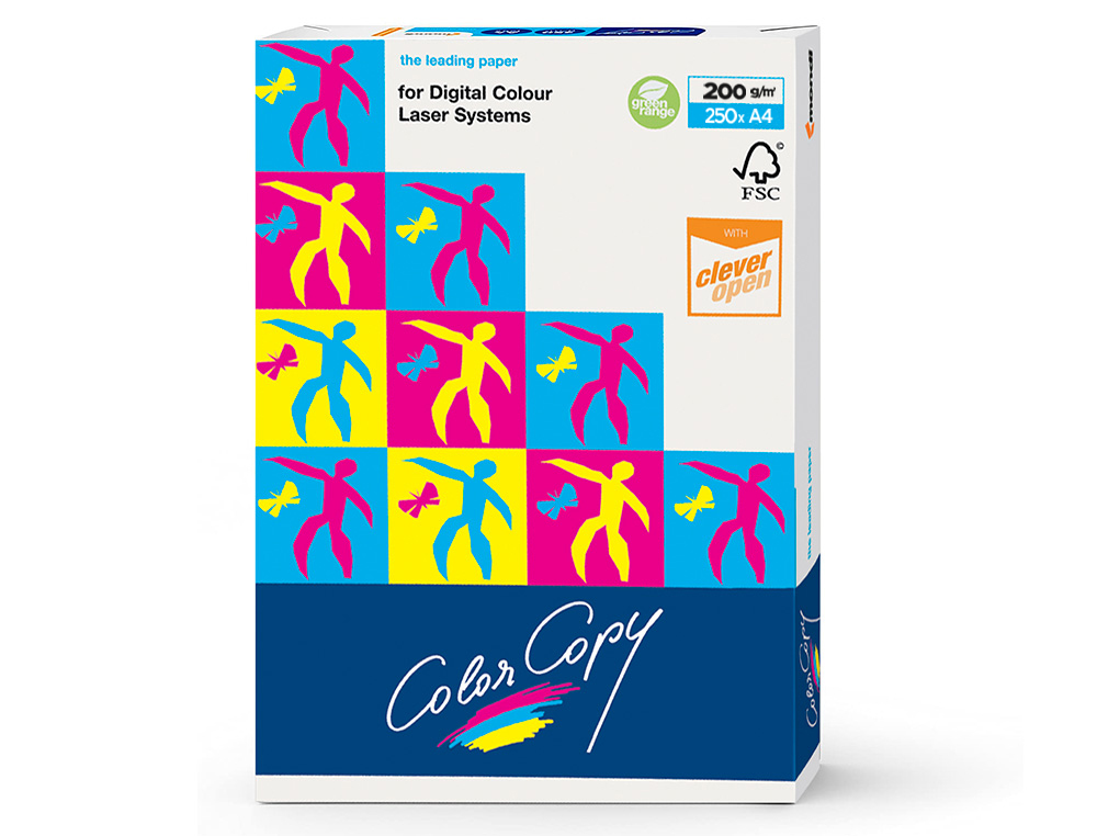 PAPEL COLOR COPY DIN A4 200 GR EMBALAGEM DE 250 FOLHAS