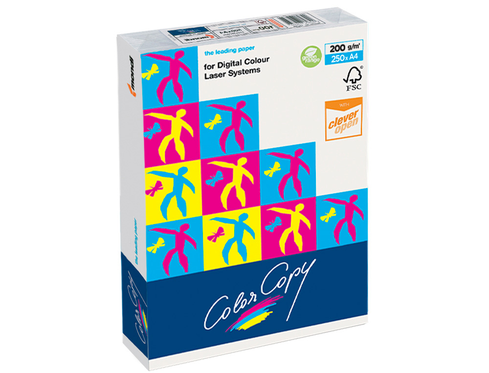PAPEL COLOR COPY DIN A4 200 GR EMBALAGEM DE 250 FOLHAS