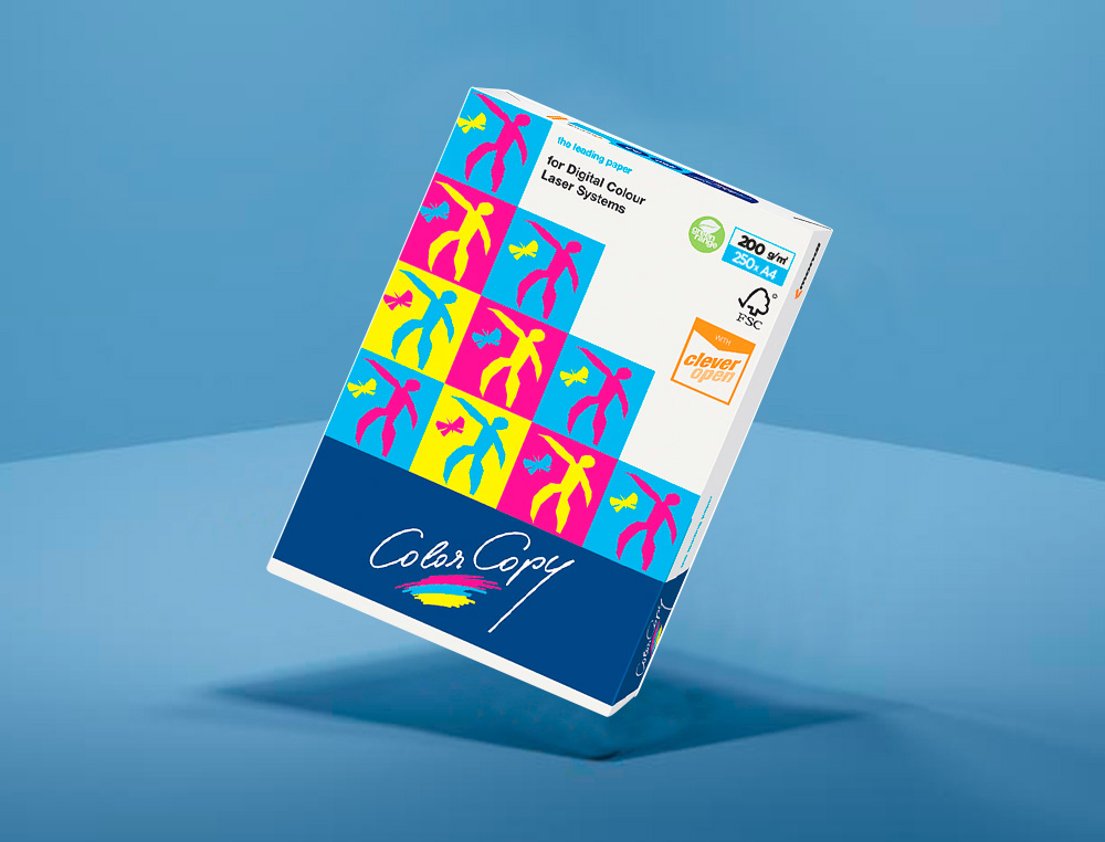 PAPEL COLOR COPY DIN A4 200 GR EMBALAGEM DE 250 FOLHAS