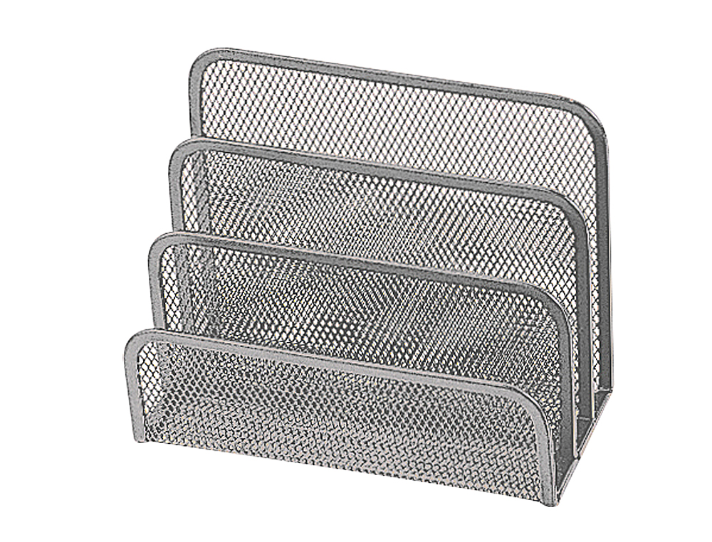 SUPORTE PARA CARTAS METALICO DE REDE CINZA