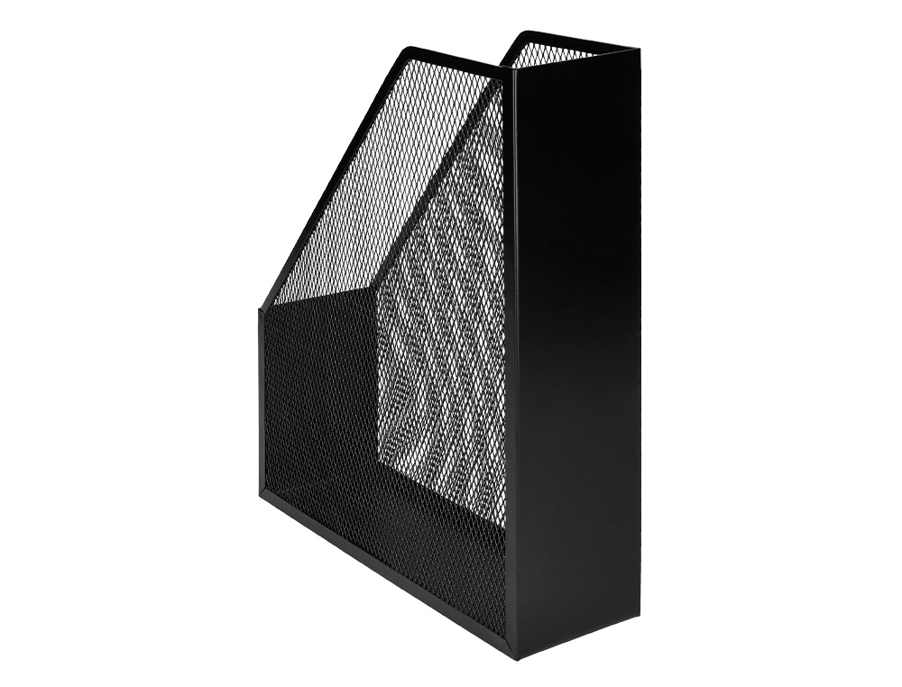 PORTA REVISTAS Q-CONNECT METALICO PRETO 80X290X250 MM