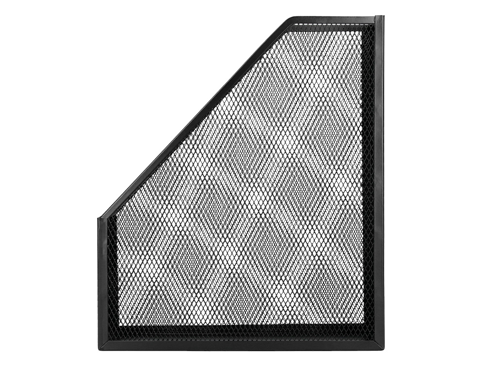 PORTA REVISTAS Q-CONNECT METALICO PRETO 80X290X250 MM