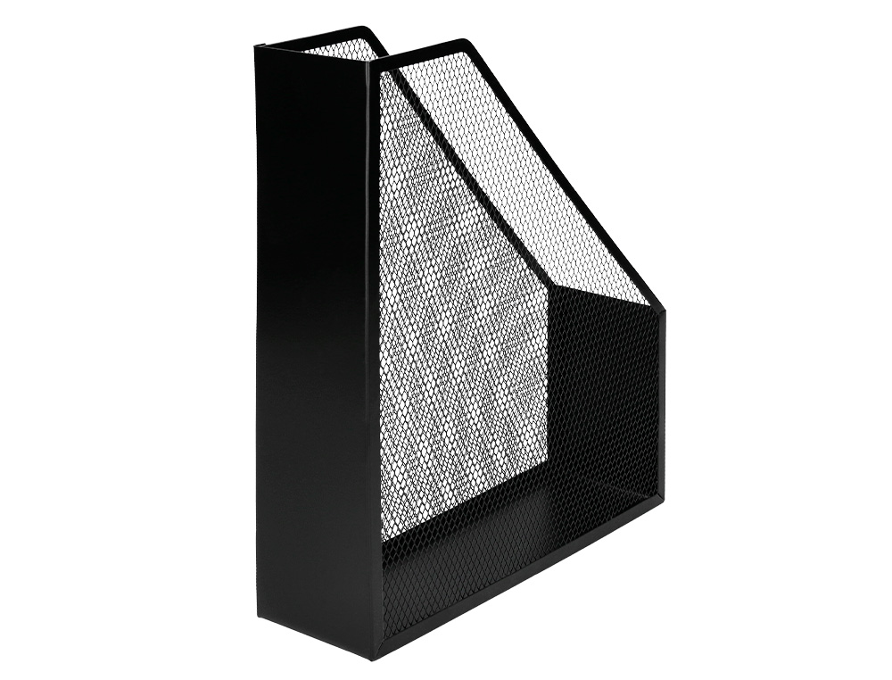 PORTA REVISTAS Q-CONNECT METALICO PRETO 80X290X250 MM
