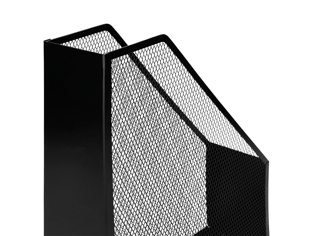 PORTA REVISTAS Q-CONNECT METALICO PRETO 80X290X250 MM