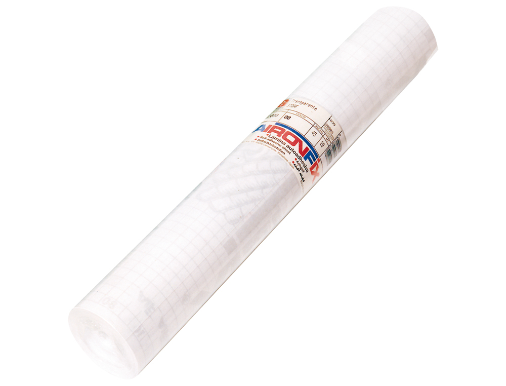 ROLO AUTOADESIVO AIRONFIX TRANSPARENTE REMOVIVEL, 3 X 0,45 MT