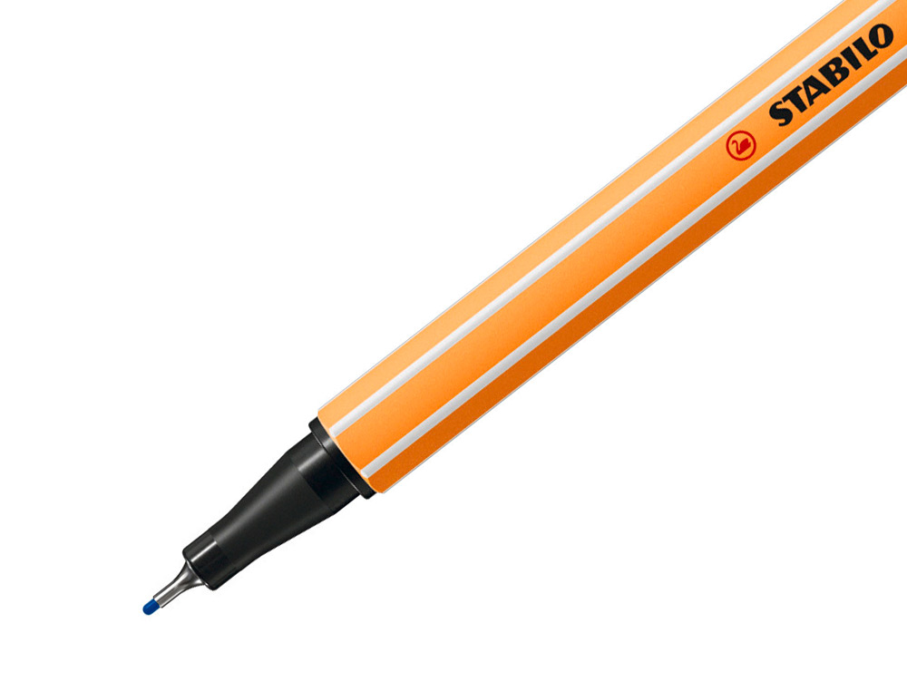 MARCADOR STABILO PONTA DE FIBRA POINT 88 AZUL ESCURO 0,4 MM