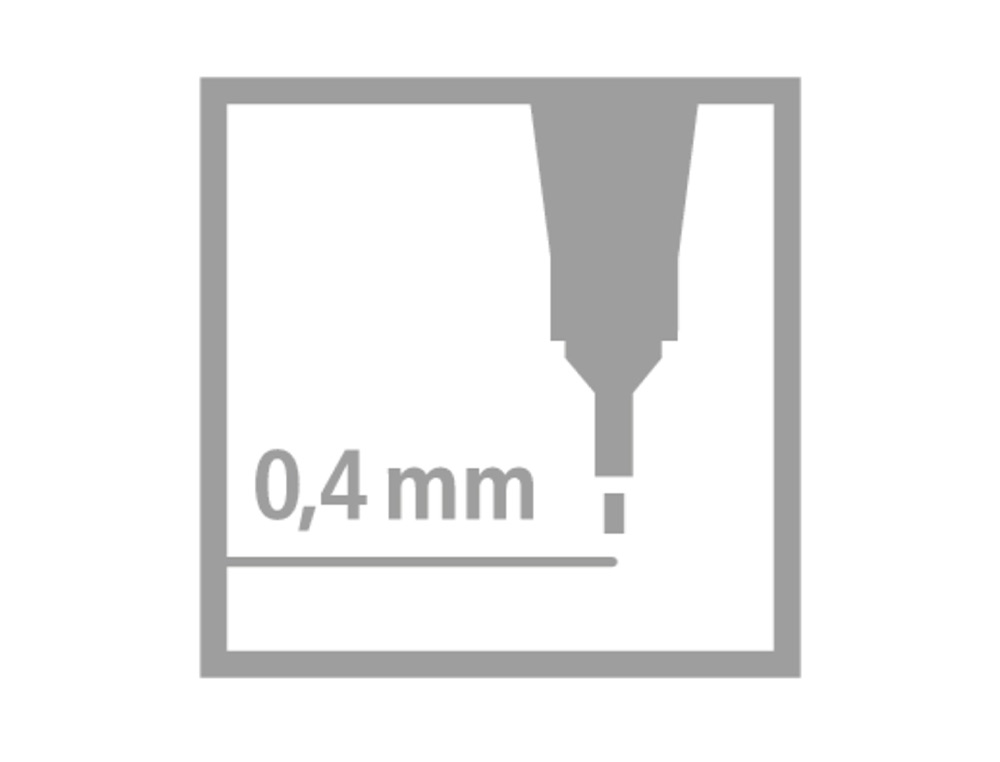 MARCADOR STABILO PONTA DE FIBRA POINT 88 AZUL TURQUESA 0,4 MM