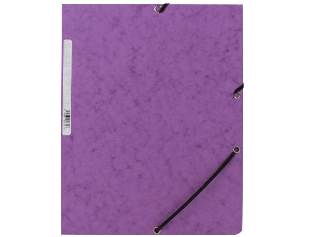 PASTA DE ELASTICOS Q-CONNECT DIN A4 COM ABAS VIOLETA