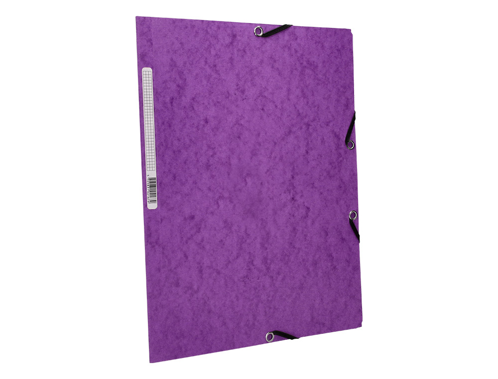 PASTA DE ELASTICOS Q-CONNECT DIN A4 COM ABAS VIOLETA