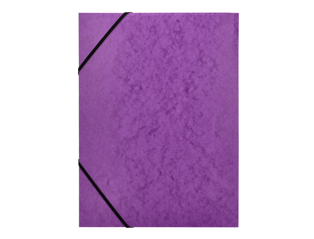 PASTA DE ELASTICOS Q-CONNECT DIN A4 COM ABAS VIOLETA