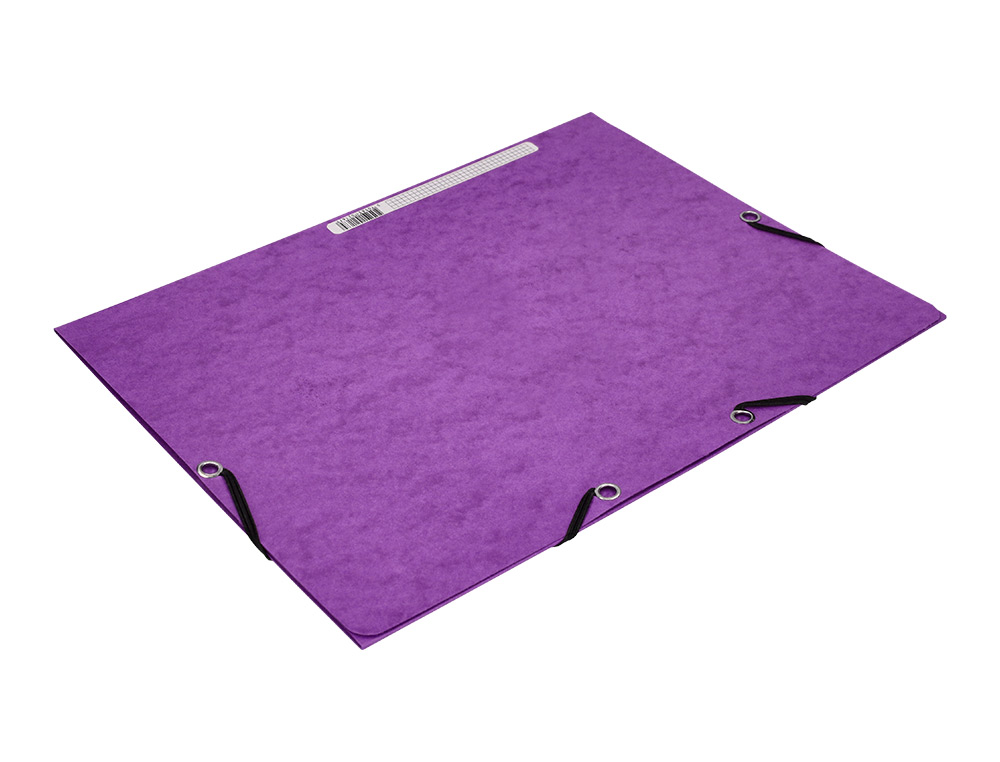 PASTA DE ELASTICOS Q-CONNECT DIN A4 COM ABAS VIOLETA