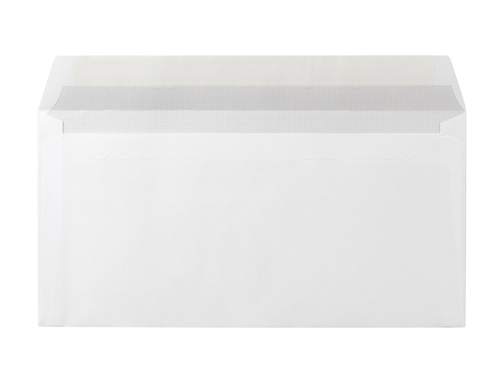 ENVELOPE LIDERPAPEL N.4 AMERICANO BRANCO 115X225 MM TIRA DE SILICONE JANELA DIREITA PACK DE 500 UNIDADES