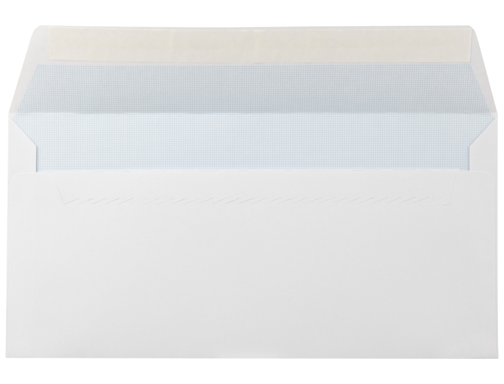 ENVELOPE LIDERPAPEL N.5 AMERICANO BRANCO 115X225 MM TIRA DE SILICONE PACK DE 500 UNIDADES