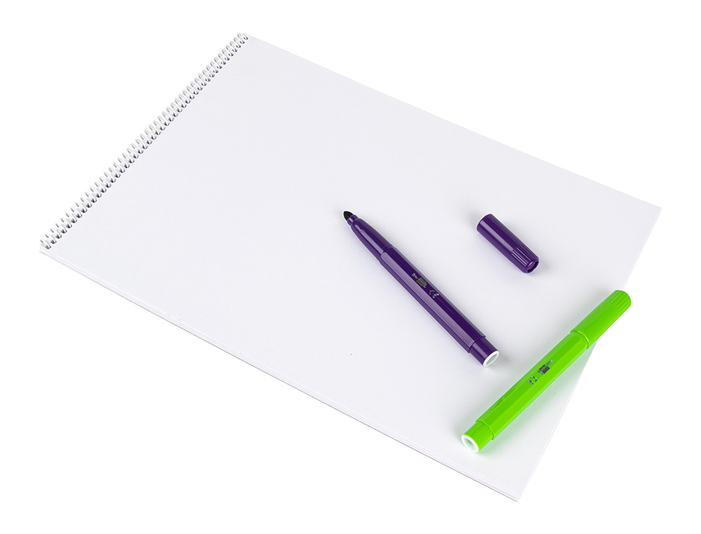 BLOCO DE DESENHO LIDERPAPEL VERONA ESPIRAL 20 FOLHAS BRANCO 460X325MM