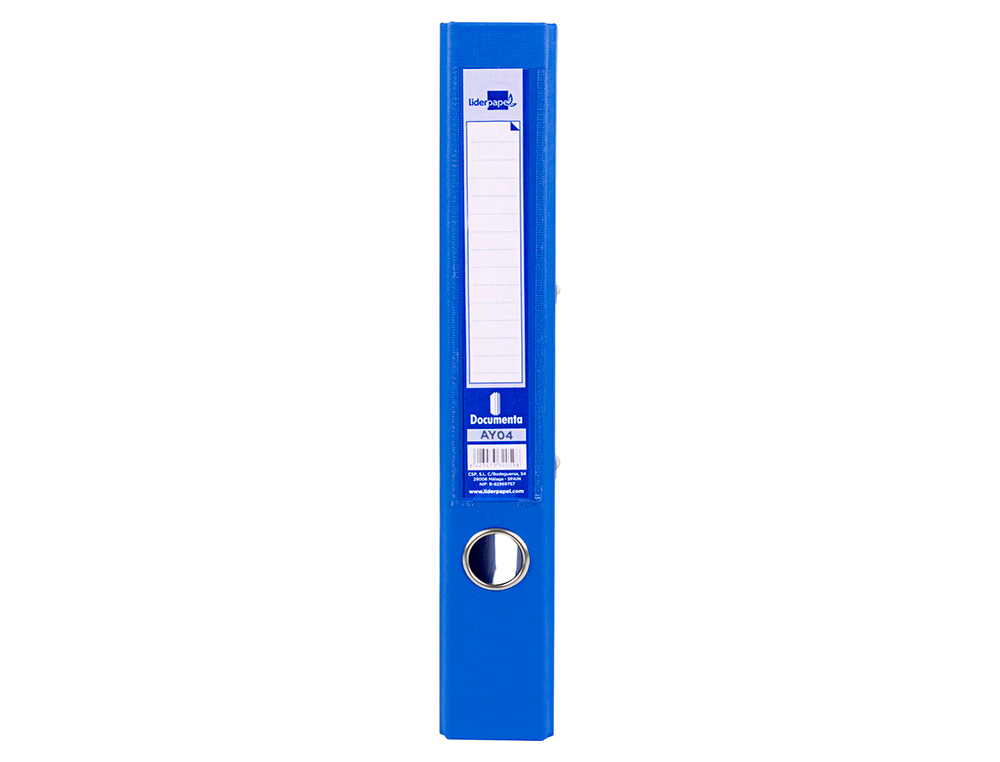 PASTA DE ARQUIVO DE ALAVANCA LIDERPAPEL DOCUMENTA PVC DIN A4 LOMBADA 52 MM AZUL