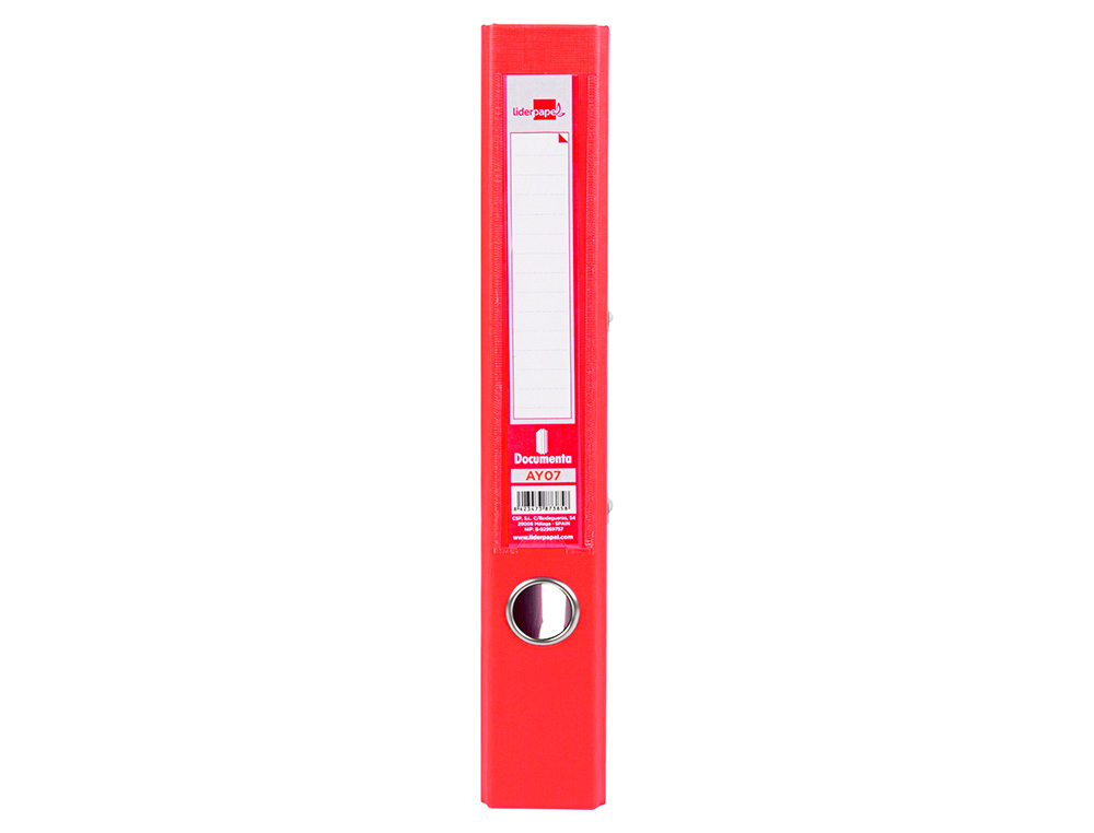 PASTA DE ARQUIVO DE ALAVANCA LIDERPAPEL DOCUMENTA PVC DIN A4 LOMBADA 52 MM VERMELHA