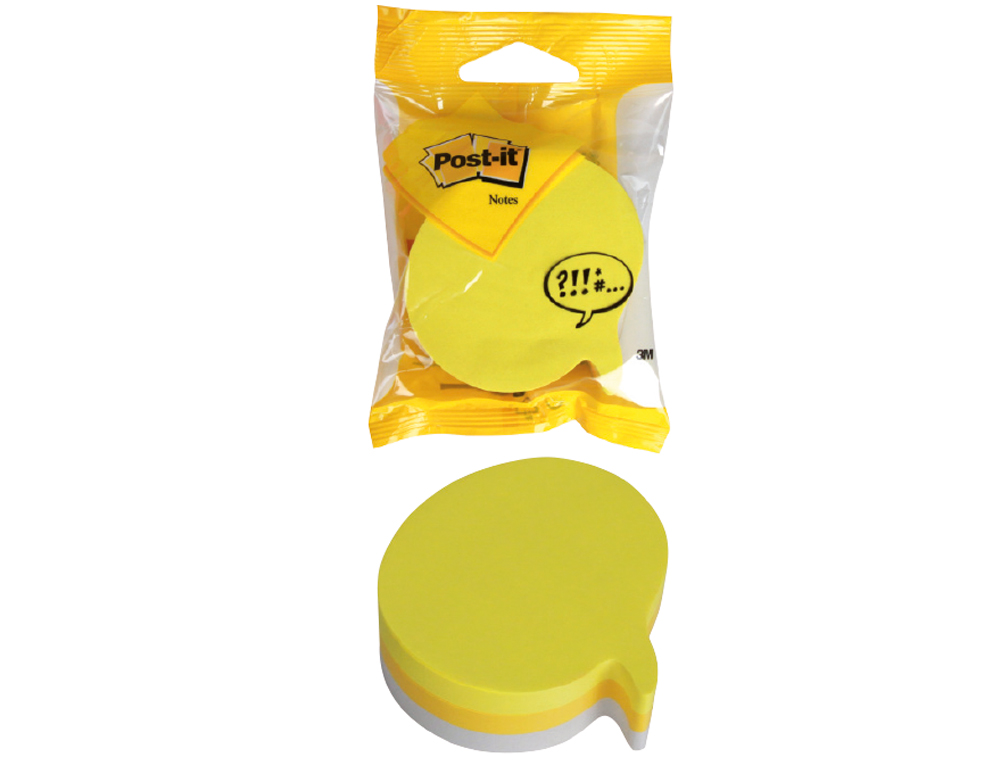 BLOCO DE NOTAS ADESIVAS POST-IT REDONDAS NEON, AMARELO, CINZA