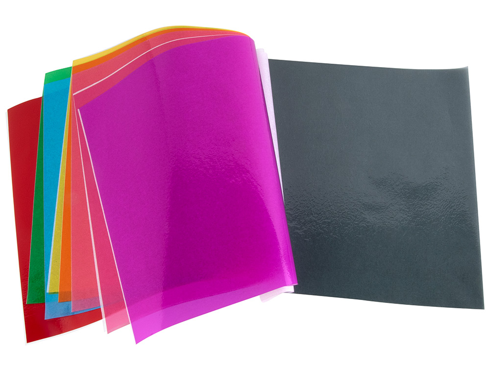 BLOCO TRABALHOS MANUAIS LIDERPAPEL CELOFANE FOLIO 10 FOLHAS SORTIDO