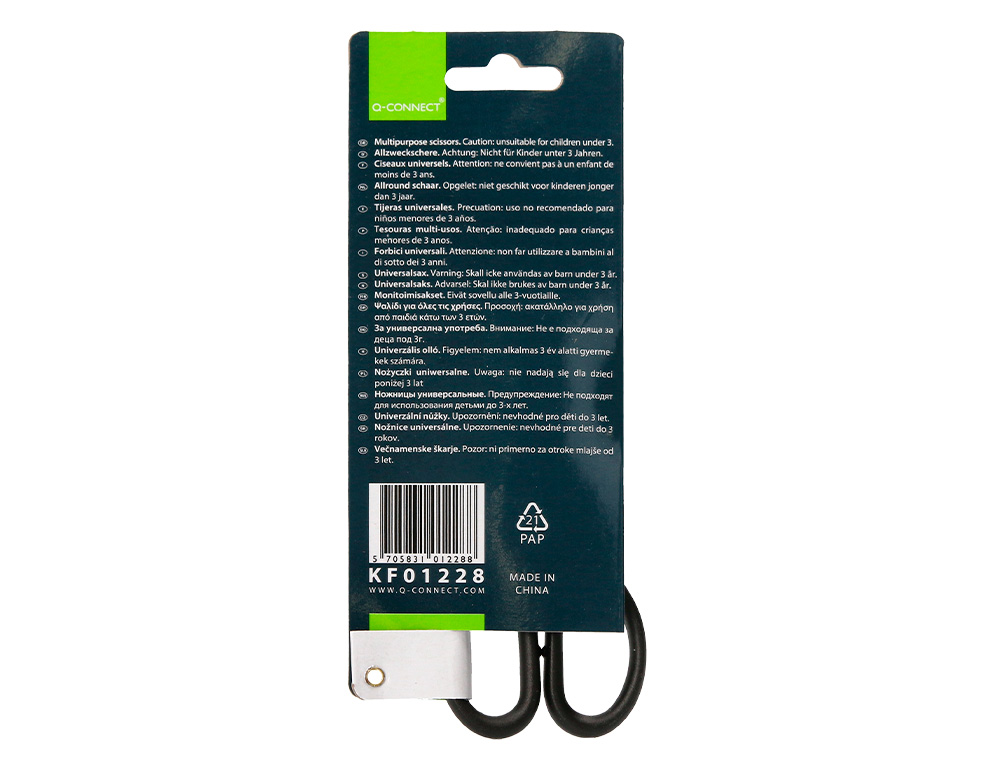 TESOURA PARA ESCRITORIO Q-CONNECT 7'' (170 MM)