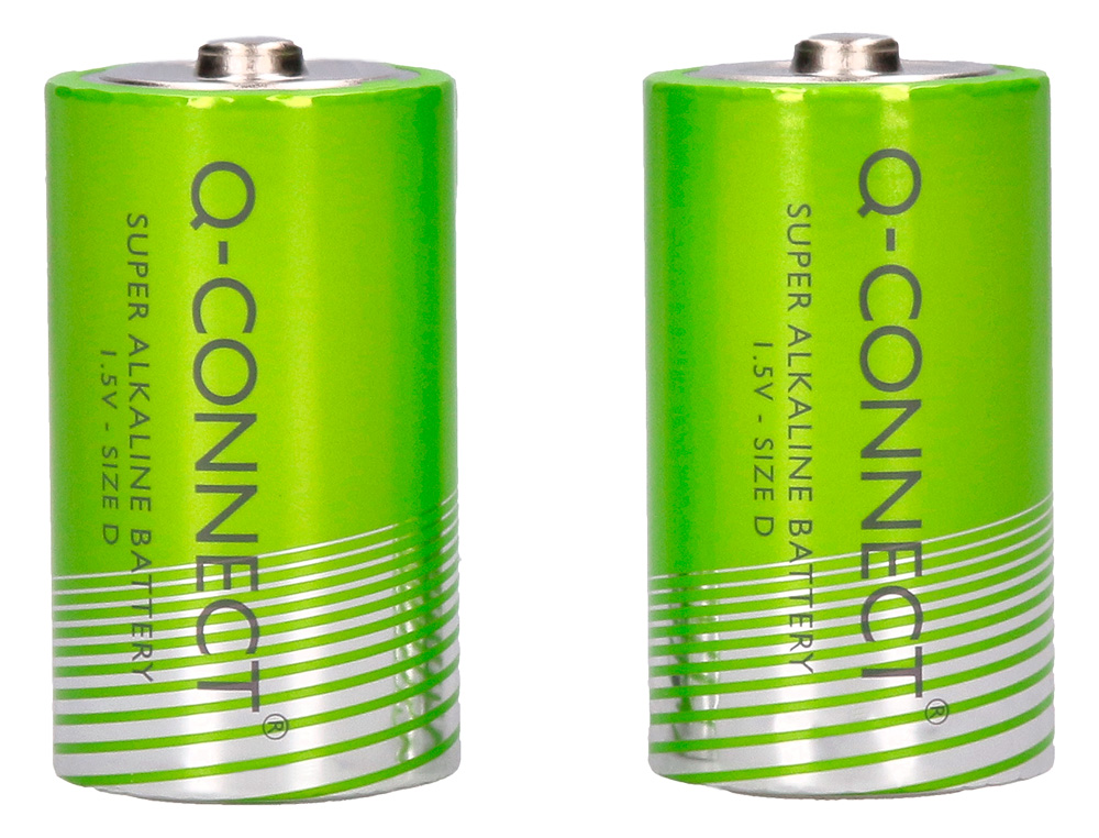 PILHA Q-CONNECT ALCALINA D BLISTER COM 2 UNIDADES