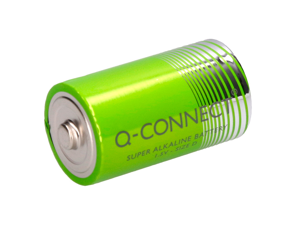 PILHA Q-CONNECT ALCALINA D BLISTER COM 2 UNIDADES