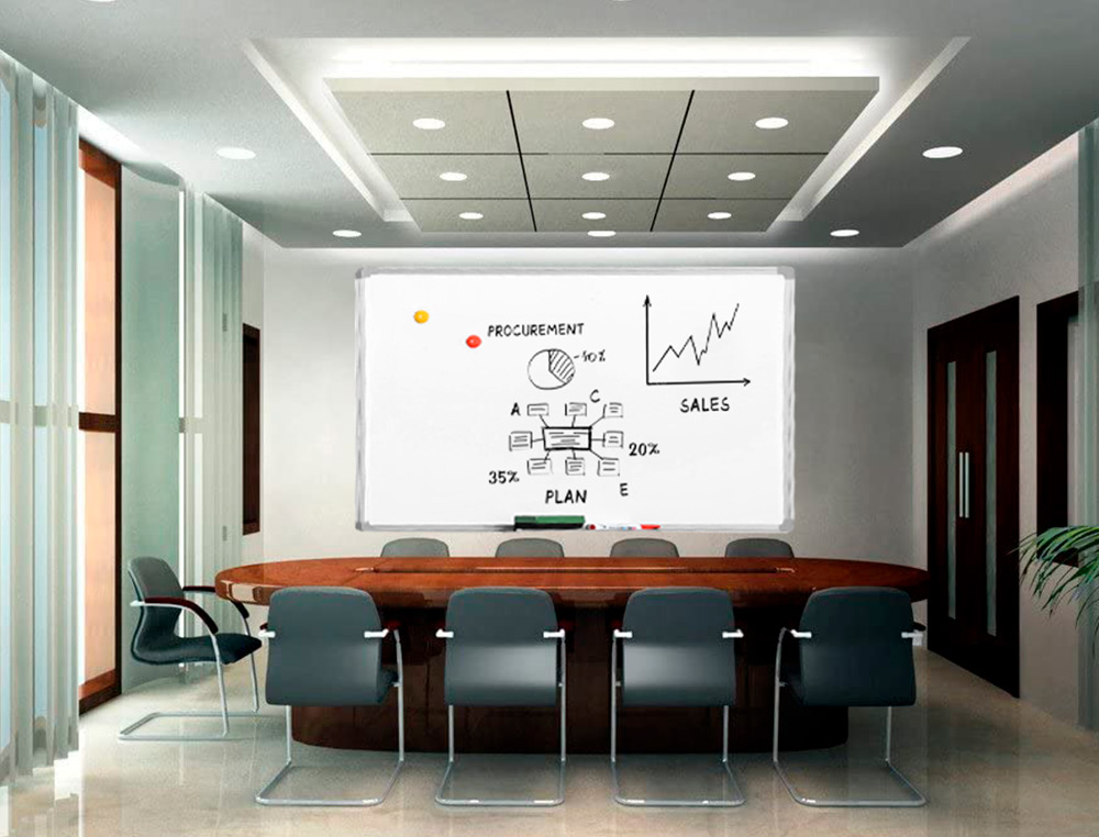 QUADRO BRANCO Q-CONNECT LACADO MAGNETICO CAIXILHO ALUMINIO 150X100 CM