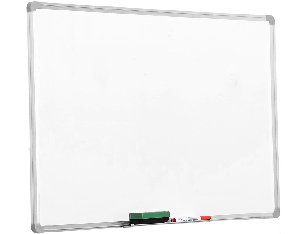 QUADRO BRANCO Q-CONNECT LAMINADO C/CAIXILHO ALUMINIO 150 X 100 CM