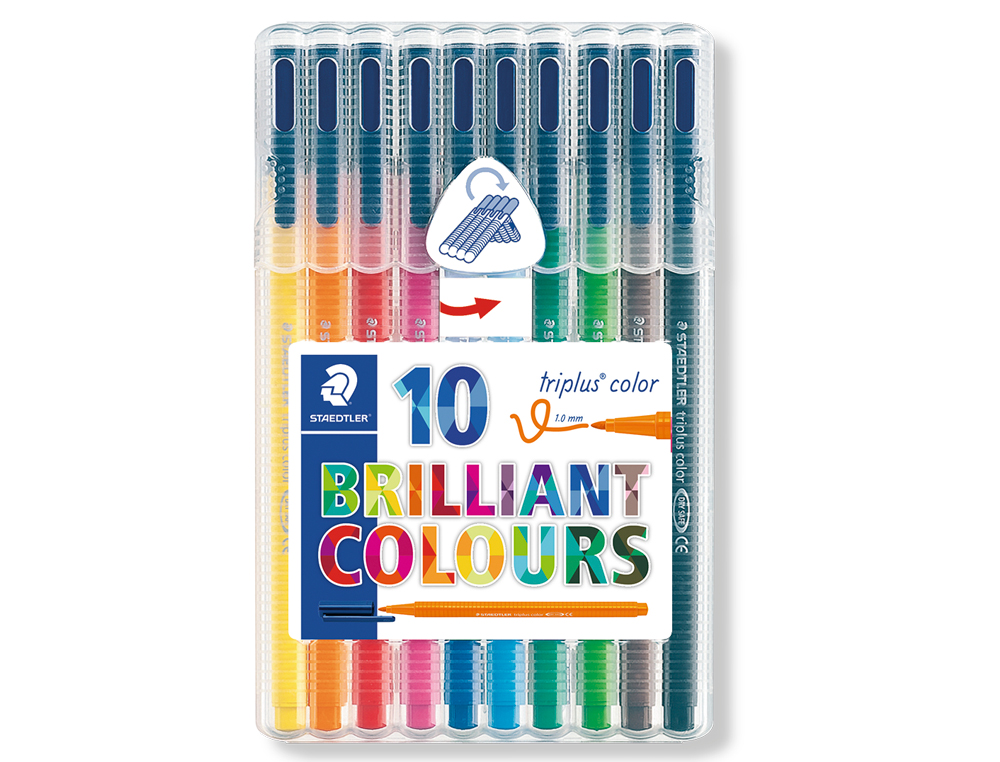 MARCADOR STAEDTLER TRIPLUS 10 UNIDADES