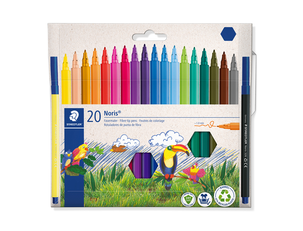 MARCADOR STAEDTLER NORIS CLUB 20 UNIDADES