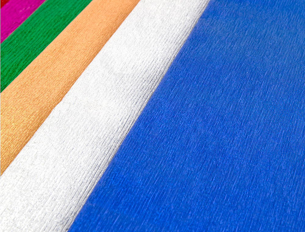 PAPEL CREPE EM CELOFANE LIDERPAPEL 50 CM X 2,5 M PRATA METALIZADO