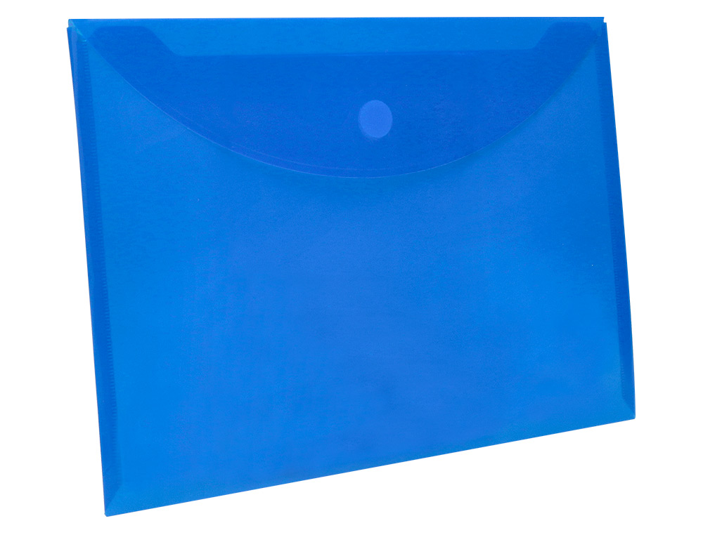 BOLSA PORTA DOCUMENTOS LIDERPAPEL DIN A4 AZUL