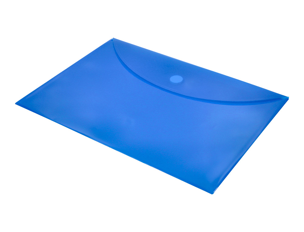BOLSA PORTA DOCUMENTOS LIDERPAPEL DIN A4 AZUL
