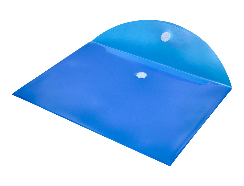 BOLSA PORTA DOCUMENTOS LIDERPAPEL DIN A4 AZUL