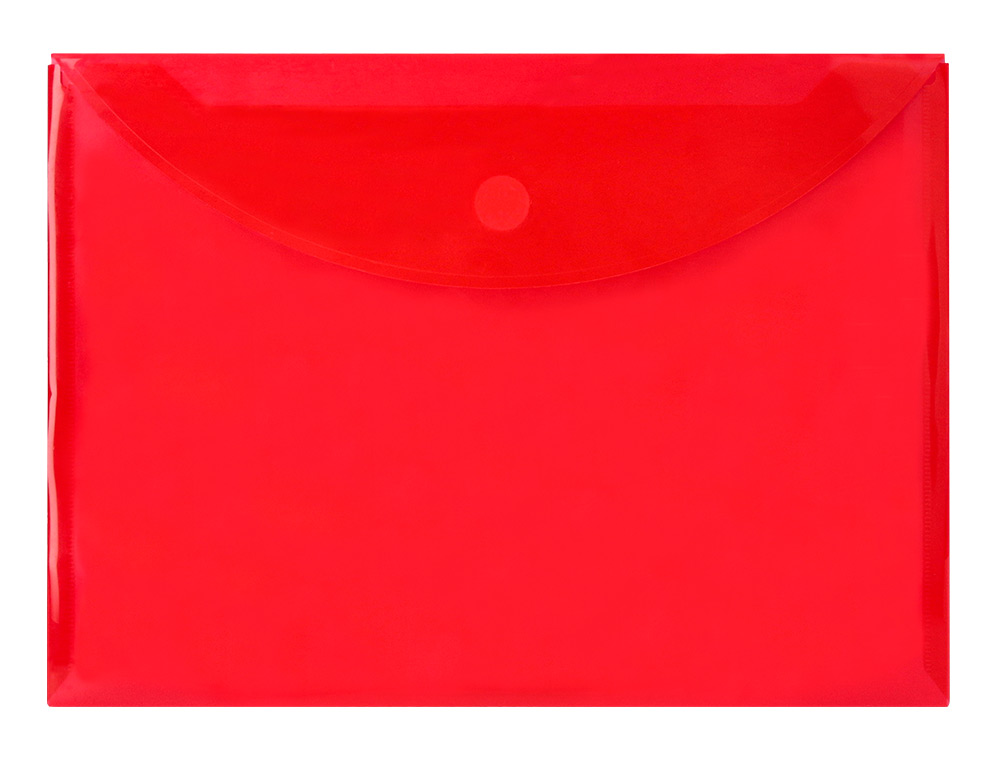 BOLSA PORTA DOCUMENTOS LIDERPAPEL DIN A4 VERMELHO