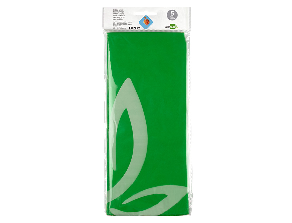 PAPEL SEDA LIDERPAPEL 52 X 76 CM 18 GR VERDE