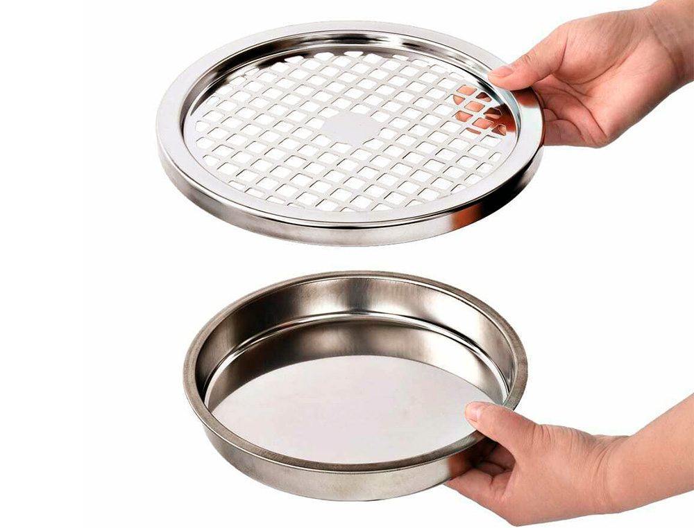 CINZEIRO PAPELEIRA Q-CONNECT PRETO E PARTE SUPERIOR CROMADA CAPACIDADE PARA 12 LITROS