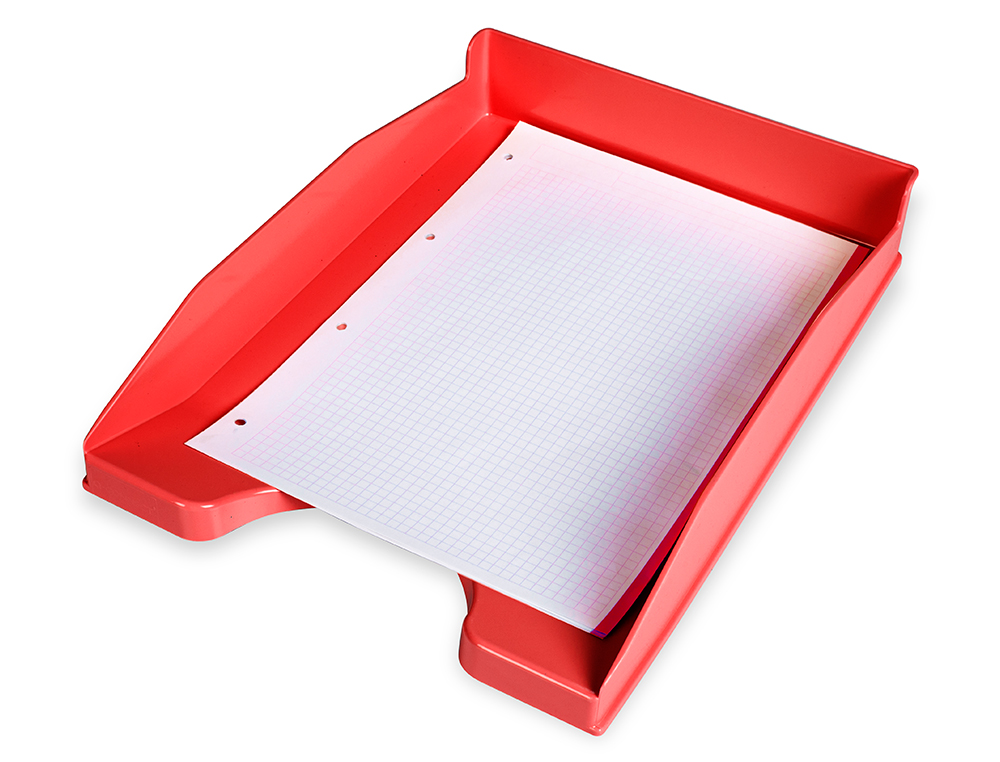 TABULEIRO DE SECRETARIA Q-CONNECT PLASTICO VERMELHO OPACO
