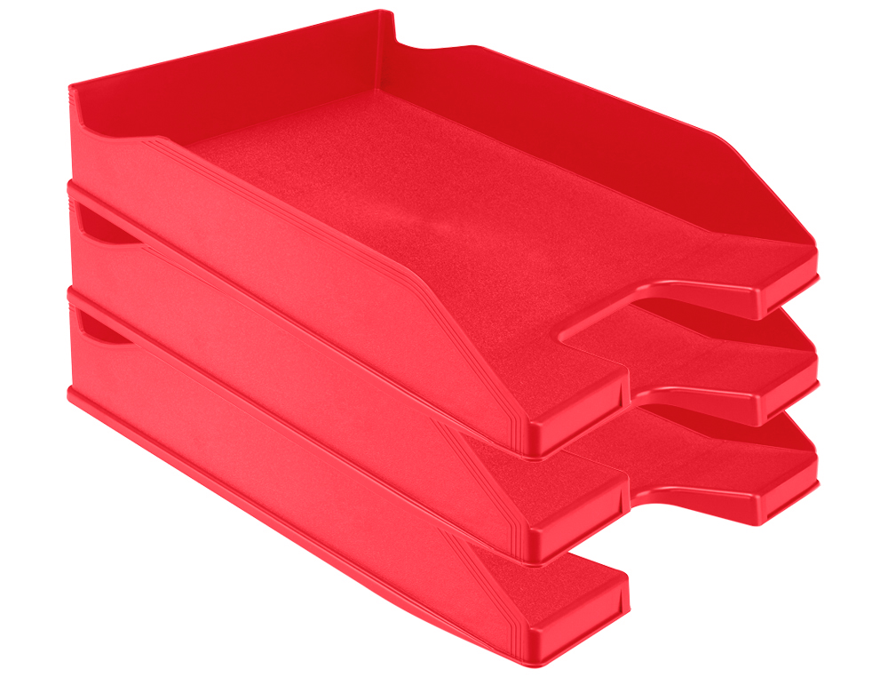 TABULEIRO DE SECRETARIA Q-CONNECT PLASTICO VERMELHO OPACO